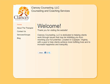 Tablet Screenshot of clanceycounseling.com